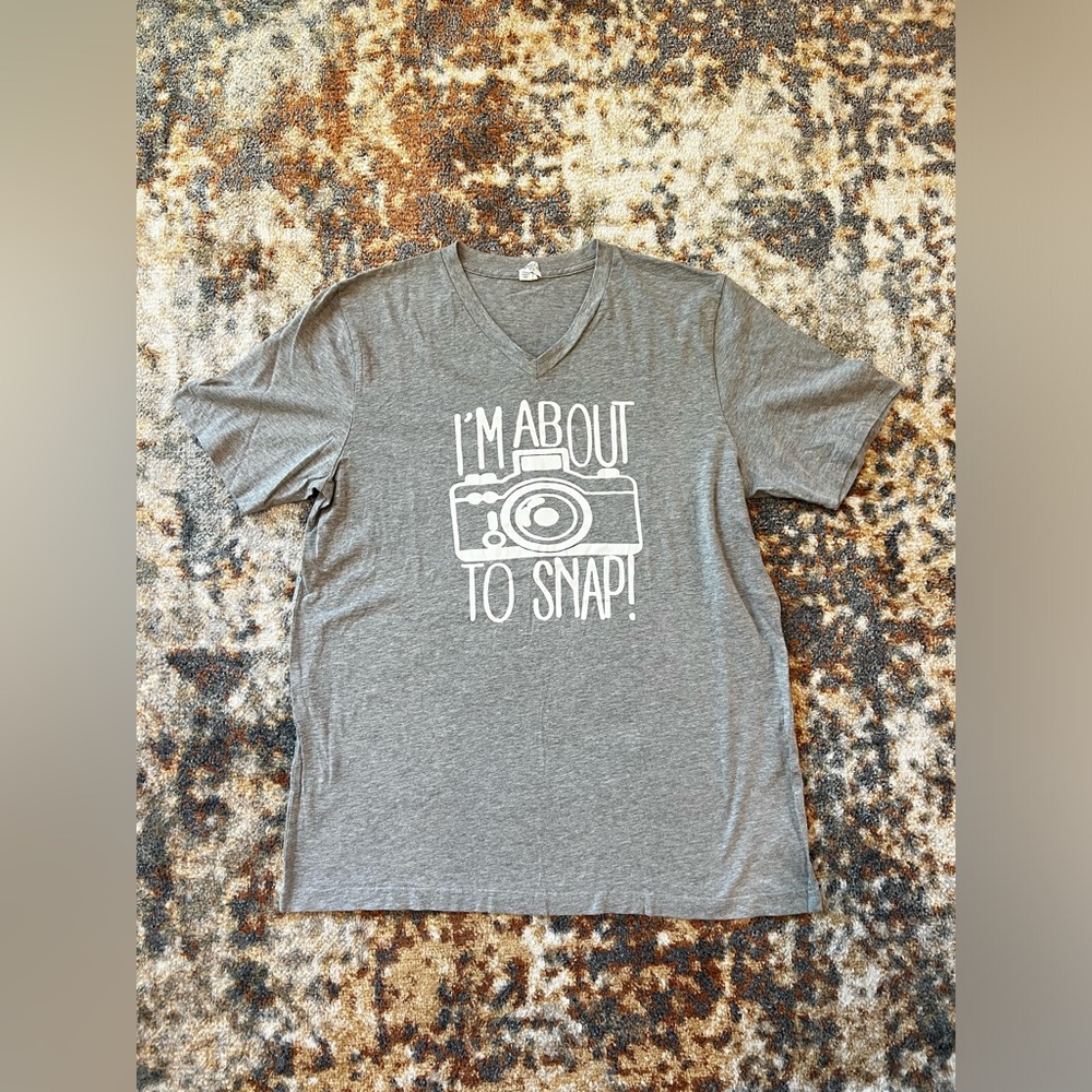 Women’s “I’m About to Snap” Photography Tee